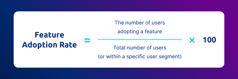 feature adoption rate formula